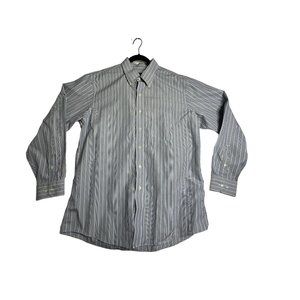 JOS A BANK Traveler's Collection Long Sleeve Shirt Mens‎ Large Tailored Fit